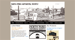 Desktop Screenshot of northparkhistory.org