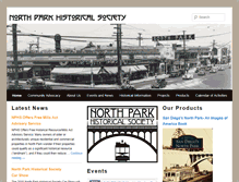 Tablet Screenshot of northparkhistory.org